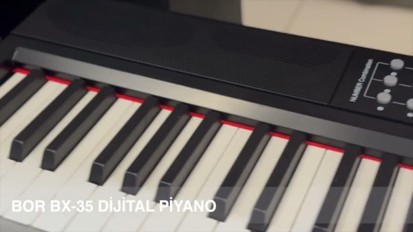 BOR BX-35 BK 88 MP3 I Mıdı destekli I Ağır tuşe I Taşınabilir Dijital Piyano I
