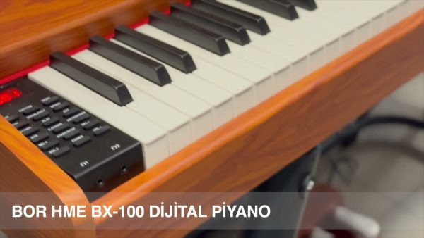 BX-100 -BN Hammer Action Tuş Org | Super Reverb | 800 Ritim |1000 Adet Ses | Kayıt I Kahverengi I