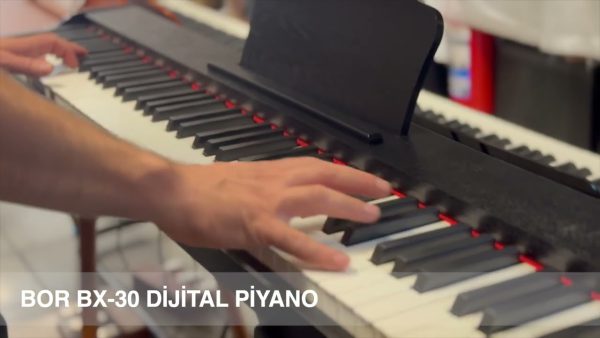 BOR BX-30 BK 88 Tuşlu Yarı Ağırlıklı Dijital Piyano 88 tuşlu Yarı ağırlıklı Piyano